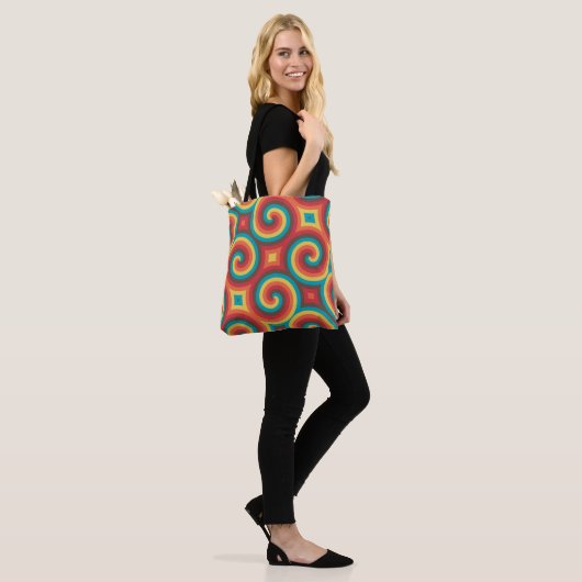 Groovy Spiral Symphony Tote Bag (Op model)