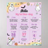 Groovy Spooky Een Verjaardag Mijlpaal teken Poster (Voorkant)