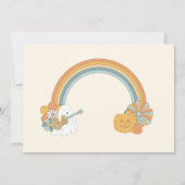 Groovy Spooky Halloween Ghost Boy Baby shower Kaart (Achterkant)