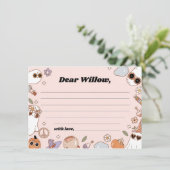 Groovy Spooky Halloween Verjaardag Tijd Capsule Ka Advieskaart (Staand voorkant)