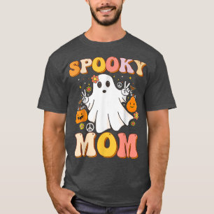 Groovy Spooky Ma Ghost Boo Halloween Costume Retr T-shirt