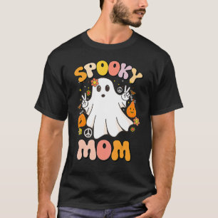 Groovy Spooky Ma Ghost Boo Halloween Costume Retr T-shirt