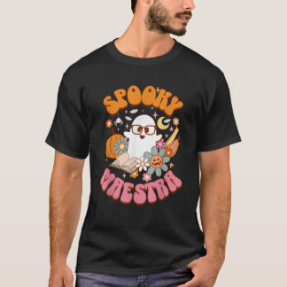 Groovy Spooky Maestra Retro Spaanse Lerares Kabout T-shirt