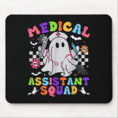 Groovy Spooky Medical Istant Squad Cute Halloween  Muismat (Voorkant)