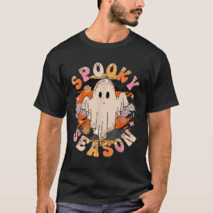 Groovy Spooky Seizoen Ghost Halloween T-shirt
