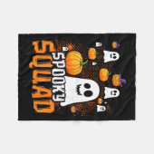 Groovy Spooky Squad Lieve Geest Pompoen Grappig Fleece Deken (Voorkant (Horizontaal))