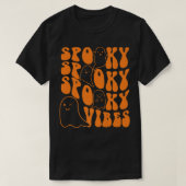 Groovy Spooky Vibes Boo Ghost Spooky Season Hallow T-shirt (Design voorkant)