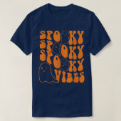 Groovy Spooky Vibes Boo Ghost Spooky Season Hallow T-shirt (Design voorkant)