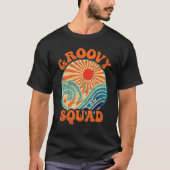 Groovy Squad 70s esthetische nostalgia Retro 70s P T-shirt (Voorkant)