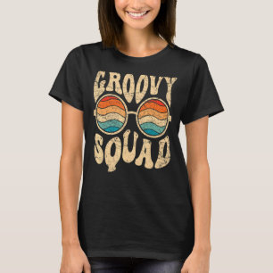 Groovy Squad 70s esthetische nostalgia Retro 70s P T-shirt