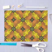 Groovy Squares, Groen, Geel en Sinaasappel Tissuepapier (Craft)