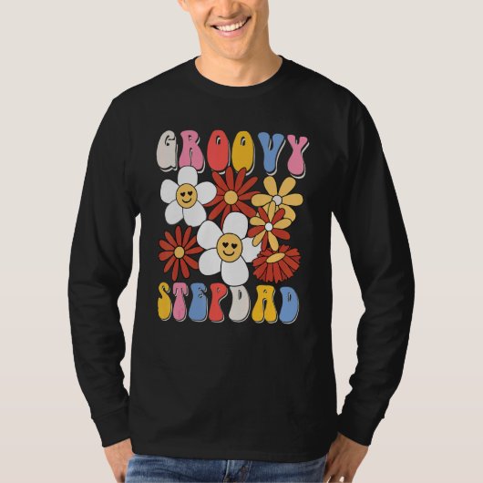 Groovy Stepdad Fathers Day Retro 60s 70s 80s Famil T-shirt (Voorkant)