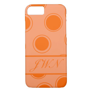 Groovy Stippen #10 met monogram Case-Mate iPhone Case