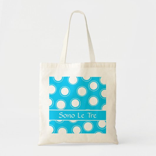Groovy Stippen #1 met monogram Tote Bag (Voorkant)