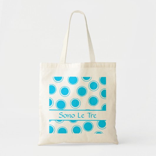 Groovy Stippen #2 met monogram Tote Bag (Voorkant)