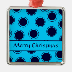 Groovy Stippen #4 Vrolijk kerstfeest Metalen Ornament