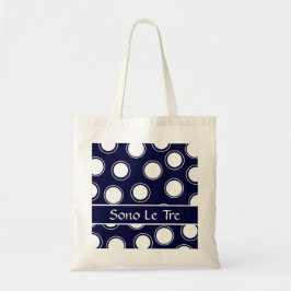 Groovy Stippen #5 met monogram Tote Bag