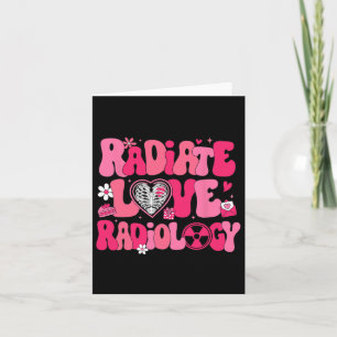 Groovy Straal Liefde Radiologie Röntgenlaborant Va Kaart