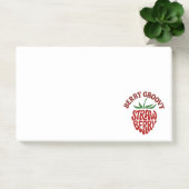 Groovy Strawberry Retro 70s Vibes Post-it® Notes (Kantoor)