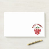 Groovy Strawberry Retro 70s Vibes Post-it® Notes (Op bureau)