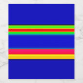 groovy strepen wijn etiket (Enkel label)