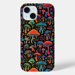 Groovy Style - Levendige bioluminescente paddensto iPhone 15 Case