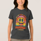 Groovy Summer Vibes Smiley T-shirt (Voorkant)