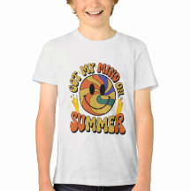 Groovy Summer Vibes Smiley T-shirt