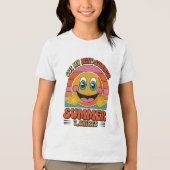 Groovy Summer Vibes Smiley T-shirt (Voorkant)