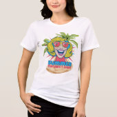Groovy Summer Vibes Smiley T-shirt voor docenten (Voorkant)