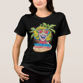 Groovy Summer Vibes Smiley T-shirt voor docenten