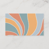 Groovy Sunshine Baby shower Diaper Raffle Ticket Informatiekaartje (Achterkant)