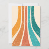 Groovy Sunshine Baby shower Here Come The Son Kaart (Achterkant)