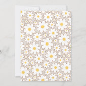 Groovy Sunshine Birthday Invitation Kaart (Achterkant)