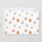 Groovy Sunshine Boho Daisy Rainbow Foto Birthday Kaart (Achterkant)