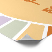 Groovy Sunshine Meisje Verjaardagsfeestje Welkomst Poster (Hoek)