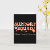 Groovy Support Squad Bewustzijn baarmoederkanker P Kaart (Gele Bloem)