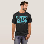 Groovy Support Squad Bewustzijn tegen baarmoederha T-shirt (Voorkant volledig)