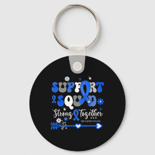 Groovy Support Squad Blue Ribbon Hydrocephalus AWA Sleutelhanger
