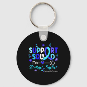 Groovy Support Squad Blue Ribbon Hydrocephalus AWA Sleutelhanger