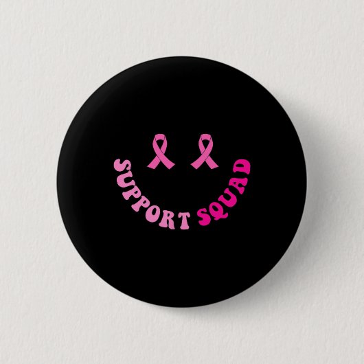 Groovy Support Squad Borstkanker Bewustzijn 2 Sid Ronde Button 5,7 Cm (Voorkant)