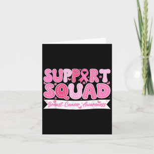 Groovy Support Squad Borstkanker Bewustzijn Roze  Kaart