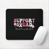 Groovy Support Squad Borstkanker Bewustzijn Wit Muismat (Met muis)