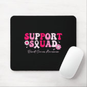 Groovy Support Squad Borstkanker Bewustzijn Wit Muismat (Met muis)