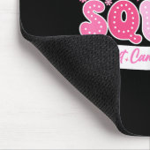 Groovy Support Squad Breast Cancer Awareness Roze Muismat (Hoek)