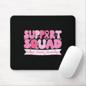 Groovy Support Squad Breast Cancer Awareness Roze Muismat (Met muis)