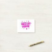 Groovy Support Squad Breast Cancer Bewustheid Wij Post-it® Notes (Op bureau)