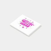 Groovy Support Squad Breast Cancer Bewustheid Wij Post-it® Notes (Schuin)
