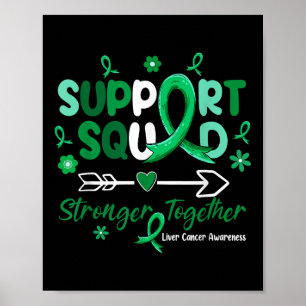 Groovy Support Squad Green Ribbon Leverkanker AWA Poster