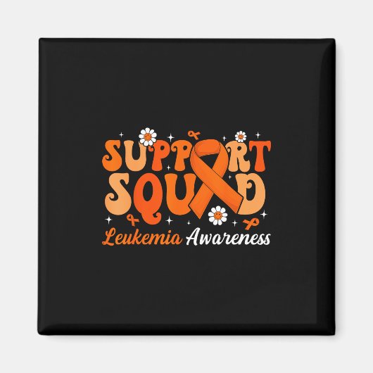 Groovy Support Squad Leukemie Bewustzijnsmaand Vio Magneet (Voorkant)